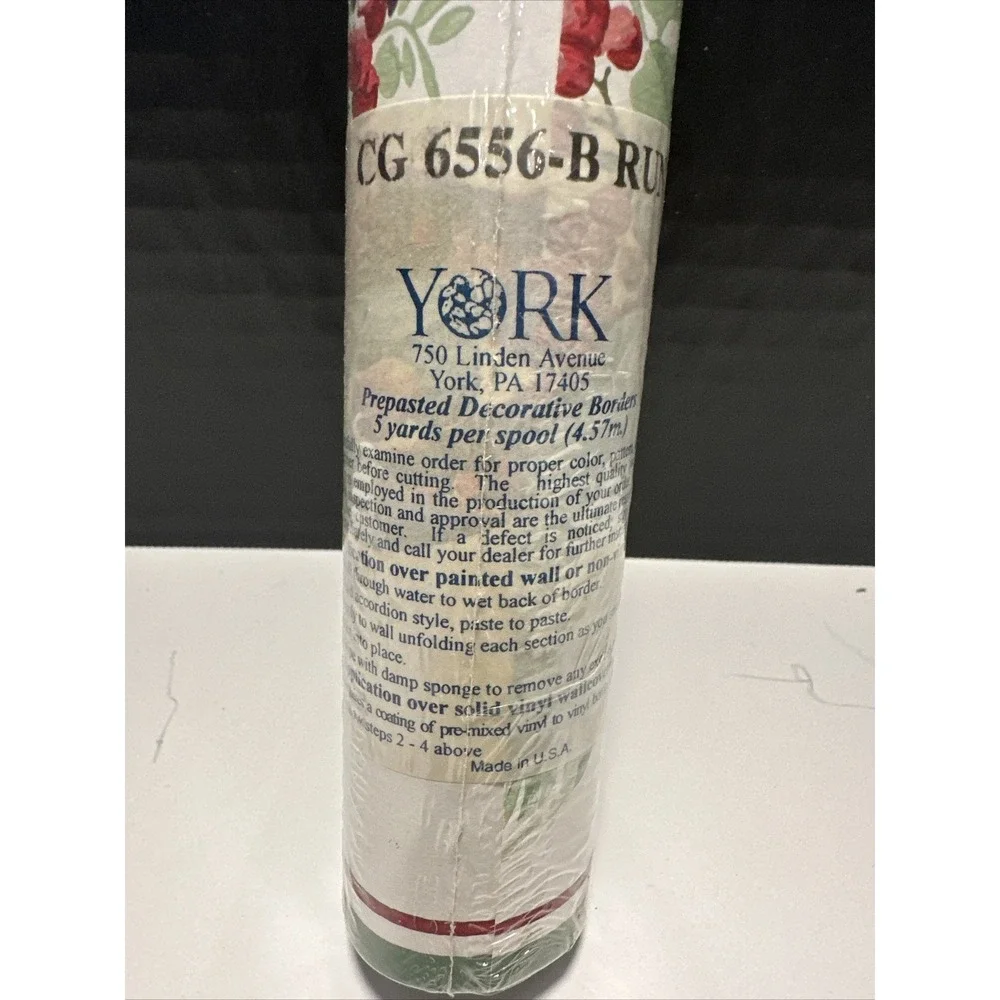 Vintage York Grape Wallpaper Border 5 Yards‎ SEALED